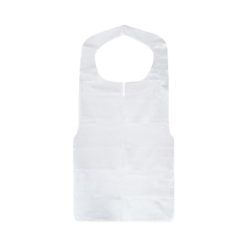 不織布エプロン 白 30枚入×5