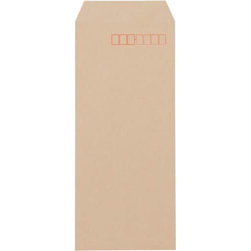 再生紙100%クラフト封筒長4〒 70g 100枚