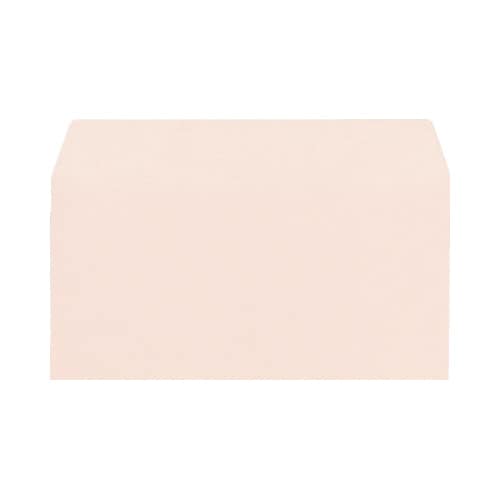 ソフトカラー封筒 洋0 〒枠なし ピンク 100枚