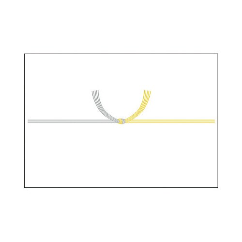 のし紙 本中判 黄水引 山