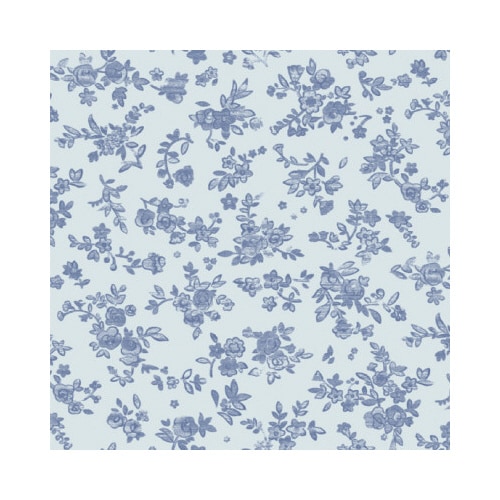 包装紙 ブルーフラワー(旧1222)