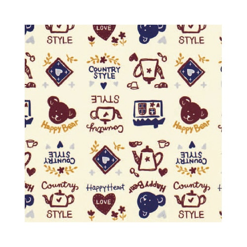 包装紙 カントリースタイル 半才判 50枚