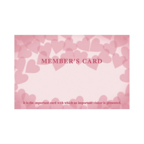 メンバーズカード ピンクハート