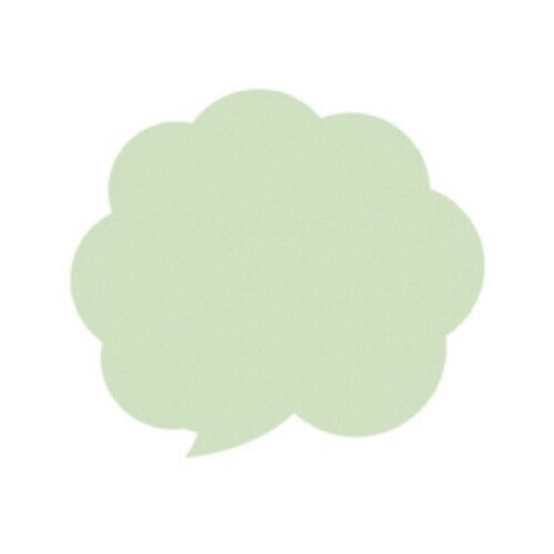 ミニシルエットカード 吹出し