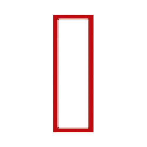 赤枠ポスター 3号大 無地