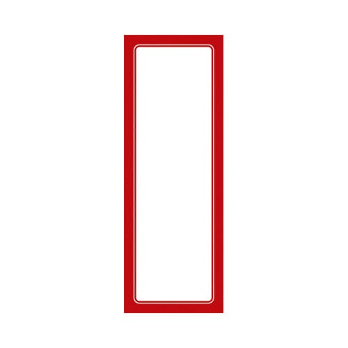 赤枠ポスター 4号大 無地