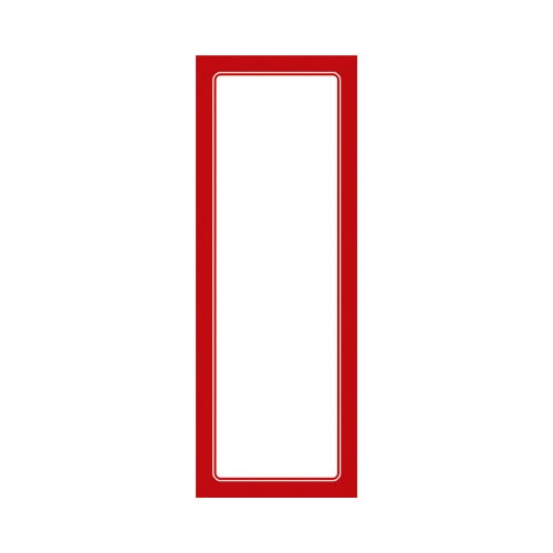 赤枠ポスター 5号大 無地