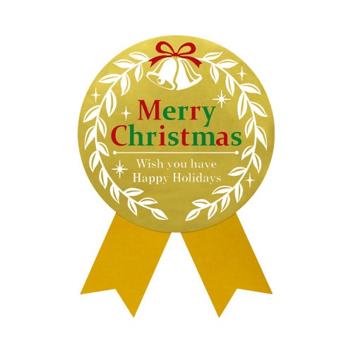ギフトシール クリスマス MC 金 50片
