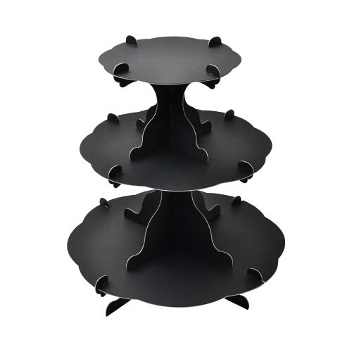 組立式3段テーブル ブラック