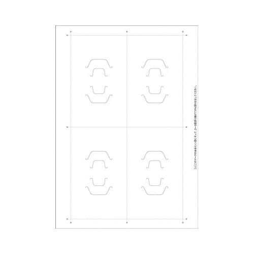 OAヘアアクセサリー専用台紙 ホワイト