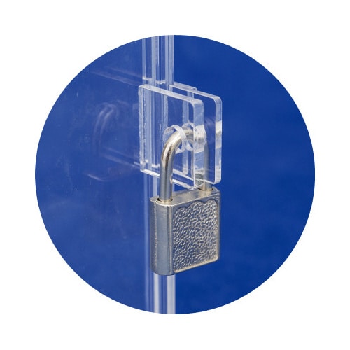 アクリル募金箱 ロックキー付