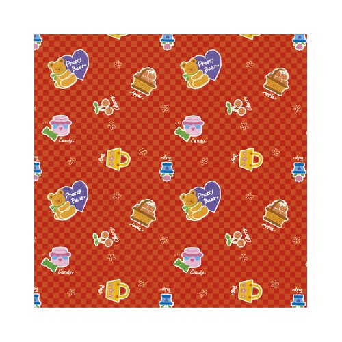 包装紙 プリティベア赤 全判