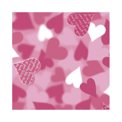 包装紙 ノンブルーハートP 半才判