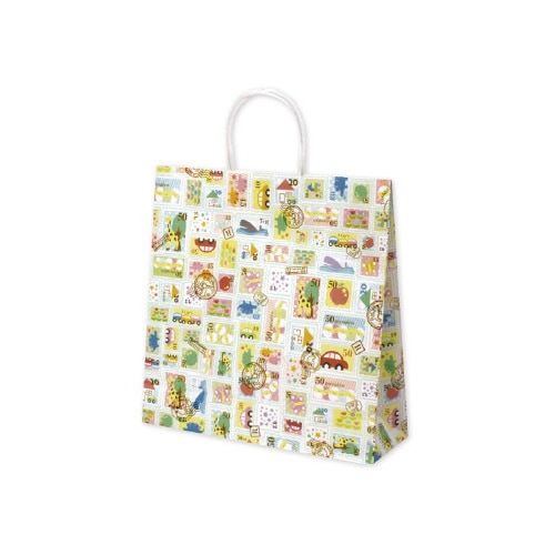 手提げバッグ プチスタンプ 中