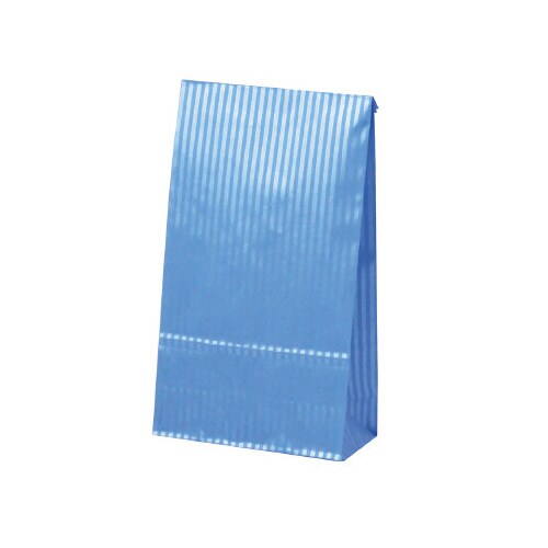 ギフトバッグ 角底袋 クリスタルブルー 小