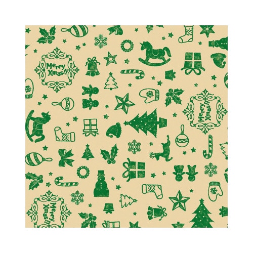 包装紙 アコール緑 半才判