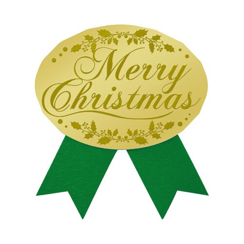 ギフトシール Merry Christmas 緑