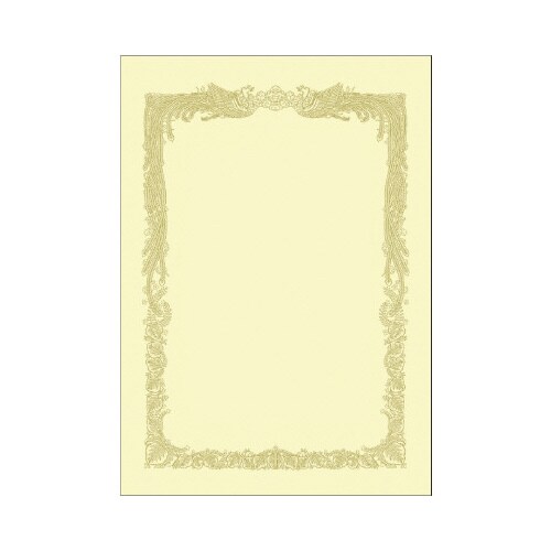 OA賞状用紙 クリーム A3横書 100枚