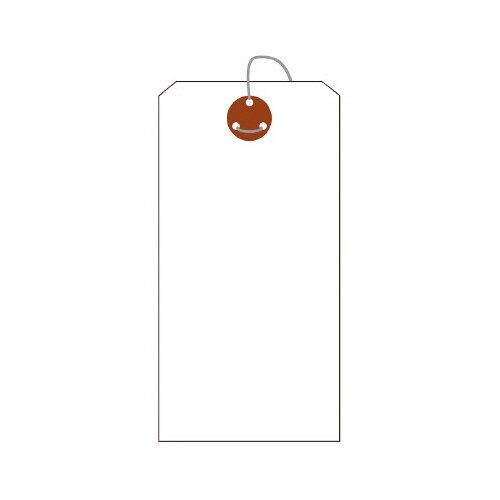 荷札 B松 白無地 三穴 1000枚