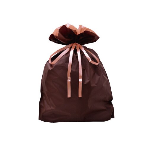 巾着袋 ブラウン 特大 50P