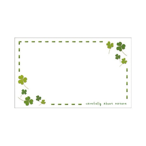 ショーカード クローバー柄 30枚入