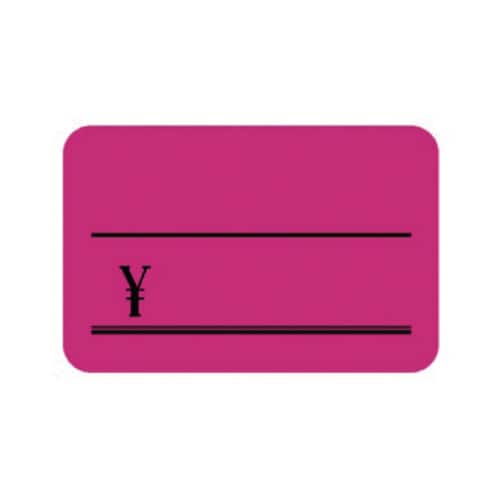 蛍光カード ¥付き ピンク 小 30枚入