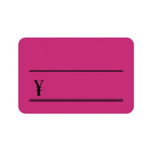 蛍光カード ¥付き ピンク 中 30枚入