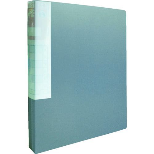 PPクリアファイルA4タテ60Pグレー