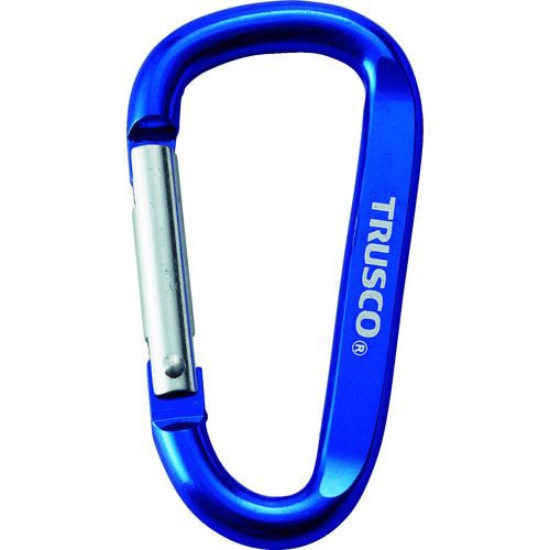 カラビナ線径6mmX60mmD型ブルー