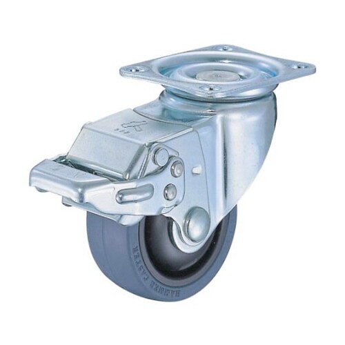 静かシリーズS型自在SP付ゴム車B入り75mm