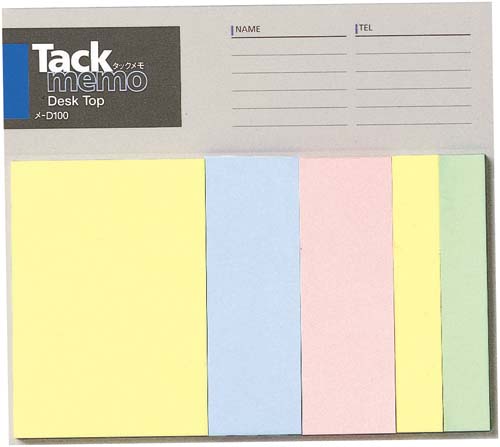 タックメモ デスクトップタイプ 3サイズ4色