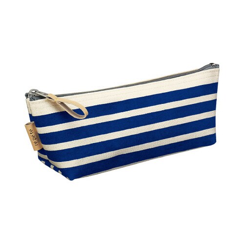 ペンケースレペテ帆布製底マチ・内ポケット付濃青×4