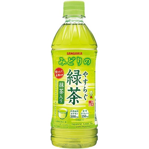 やすらぐ抹茶入り緑茶 500ml 24本
