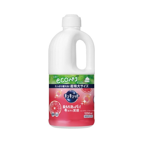 キュキュット ピンクグレープF詰替1250ml×6