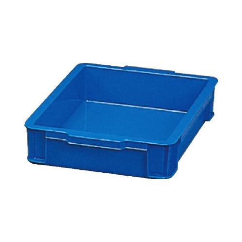 BOXコンテナ 大 浅型 ブルー 5個