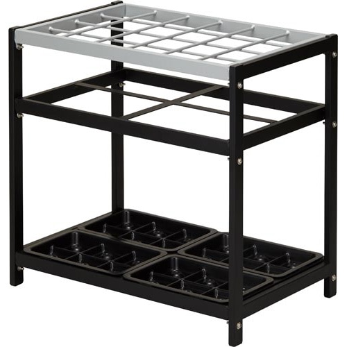 折り畳み傘も長傘も立てられる2WAY傘立て24本用