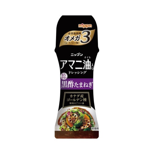 アマニ油ドレッシング黒酢たま 150ml 12個