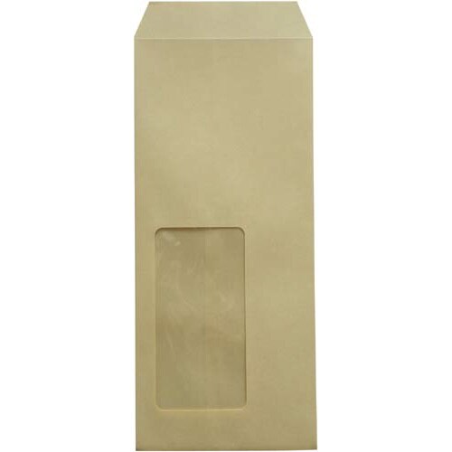 窓付封筒 長4 #11 枠無 クラフト