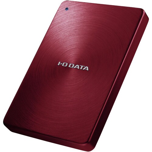 USB対応ポータブルHDDカクうす1TB赤