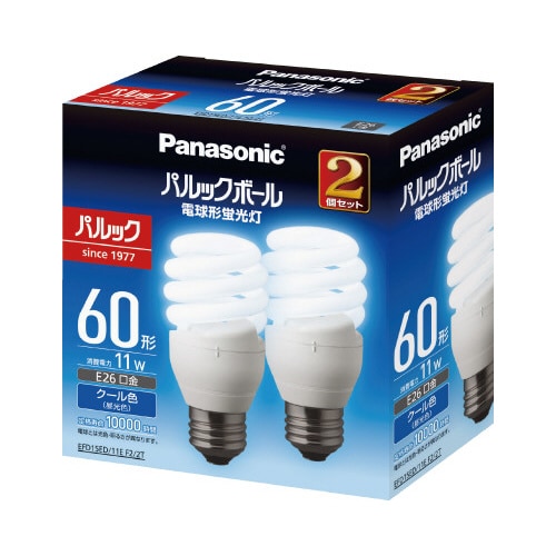 パルックボールD15形E26昼光色2個入×5