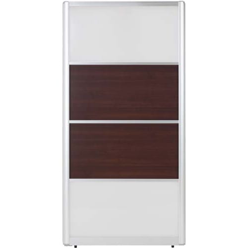 アルミパーティション 高1800幅900乳白木目