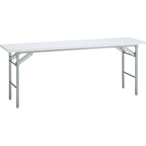 脚折りたたみテーブル棚なし1800×450WH