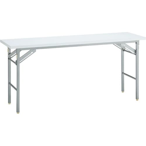 脚折りたたみテーブル棚なし1500×450WH