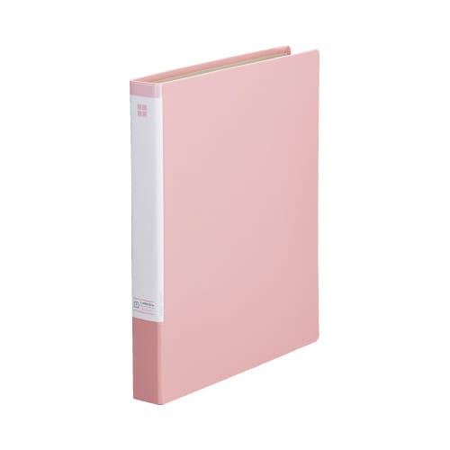 リングファイル貼り表紙A4縦背幅35mm 桃×5