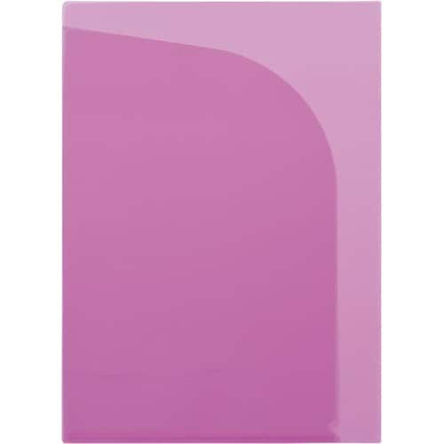 2ポケットクリヤーホルダー A4 ピンク20枚