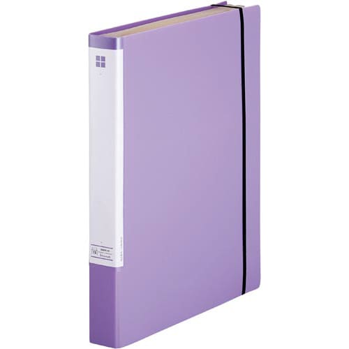 取り出しやすいたっぷり収納クリヤーブック紫×5