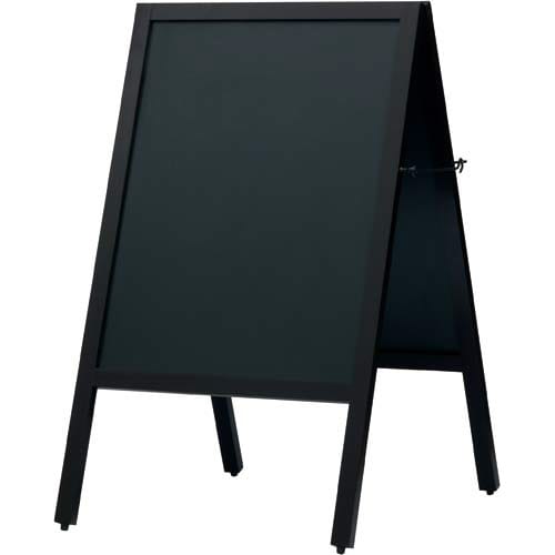 A型スタンド黒板 ダークブラウン 幅500