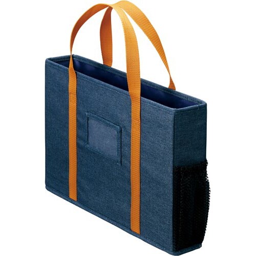 ミーティングバッグノートPCサイズスリム 紺10個