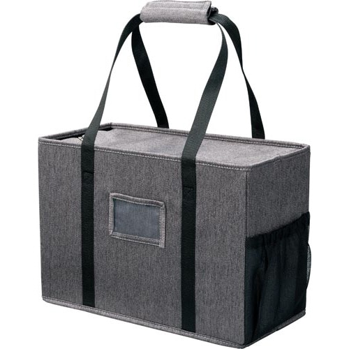 ミーティングバッグ(フタ付)ラージ 濃灰