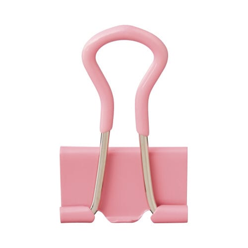 手が痛くなりにくいWクリップ 小ピンク50個入